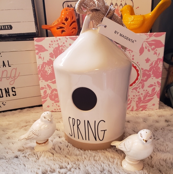 Rae Dunn Spring Birdhouse